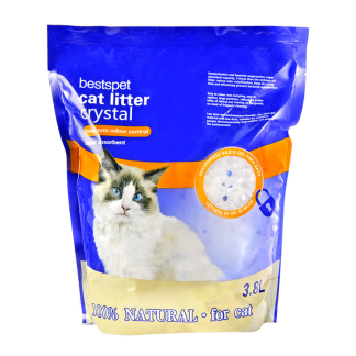 Crystal Cat Litter 3.8L / 1.6kg – Low Dust, Fast Absorption, Odor Cont