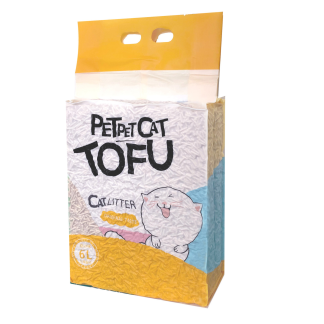 Tofu Cat Litter 6L / 2.5kg – Fast Clumping, Low Dust, Odor Control, Fl